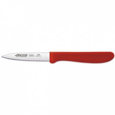 Genova Paring Knife 85mm Red Handle - Image 1