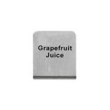 Stainless Steel Buffet Sign Grapefruit Juice