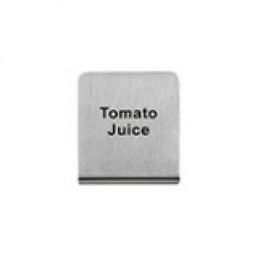 Stainless Steel Buffet Sign Tomato Juice - Image 1