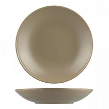 Natural Satin Brown Deep Coupe Plate 235mm - Image 1